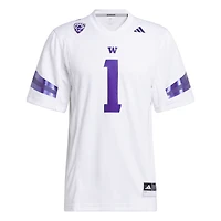 Adidas # Blanc Washington Huskies Premier Jersey pour homme
