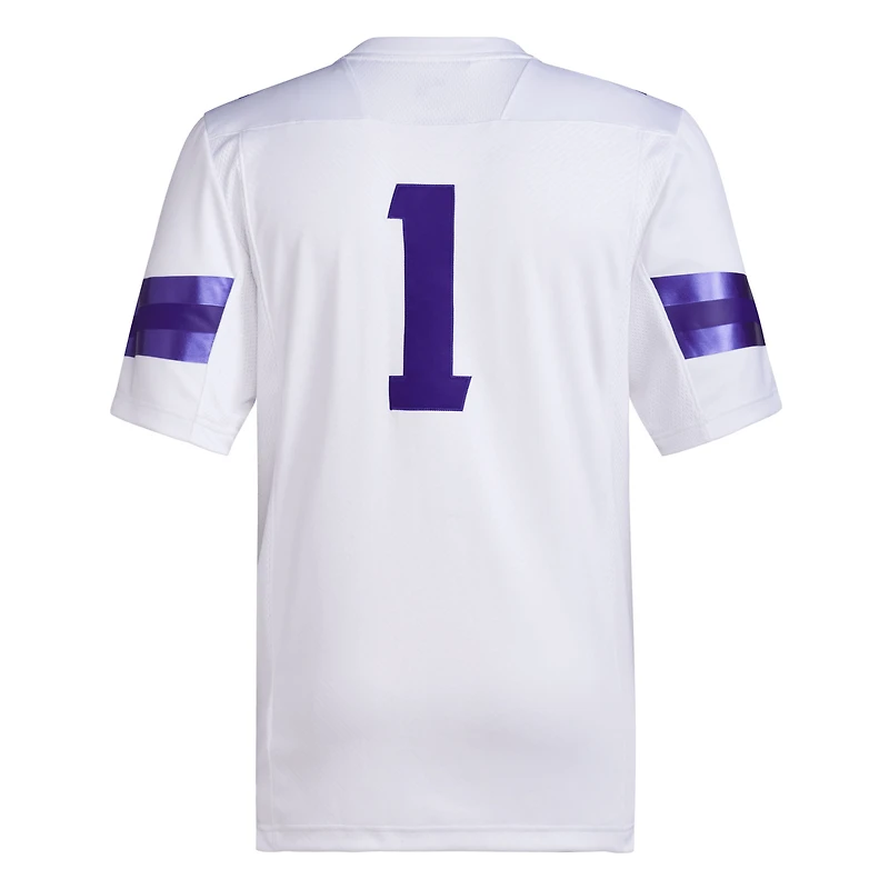 Adidas # Blanc Washington Huskies Premier Jersey pour homme