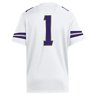 Men's adidas #1 White Washington Huskies Premier Jersey