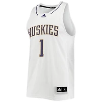 Maillot de basket-ball Swingman #1 des Washington Huskies adidas pour hommes, blanc