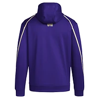 Men's adidas Purple Washington Huskies 2024 Sideline Travel Pullover Hoodie