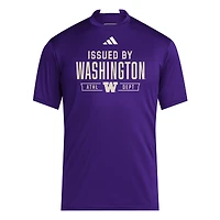 T-shirt d'entraînement adidas violet Washington Huskies 2025 pour homme