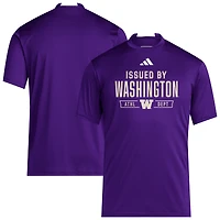 T-shirt d'entraînement adidas violet Washington Huskies 2025 pour homme