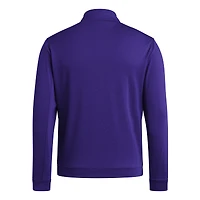 Pull zippé adidas violet Washington Huskies Elevated Tri-Blend pour homme