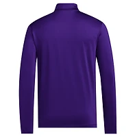 Veste de golf adidas violette Washington Huskies à demi-zip pour homme