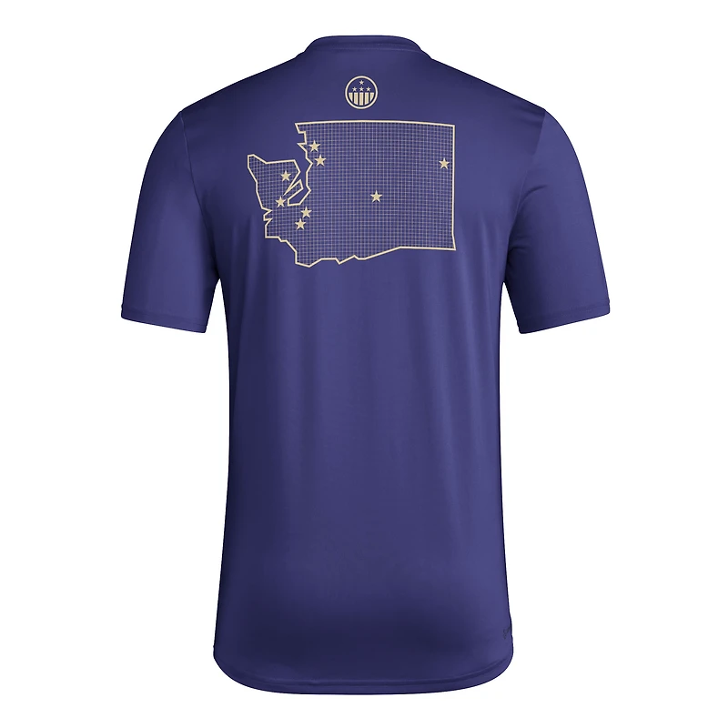 Men's adidas Purple Washington Huskies Honor & Support Pre-Game T-Shirt