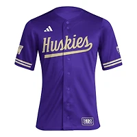 Maillot de baseball rétro réplique inversé pour hommes des Washington Huskies adidas violet