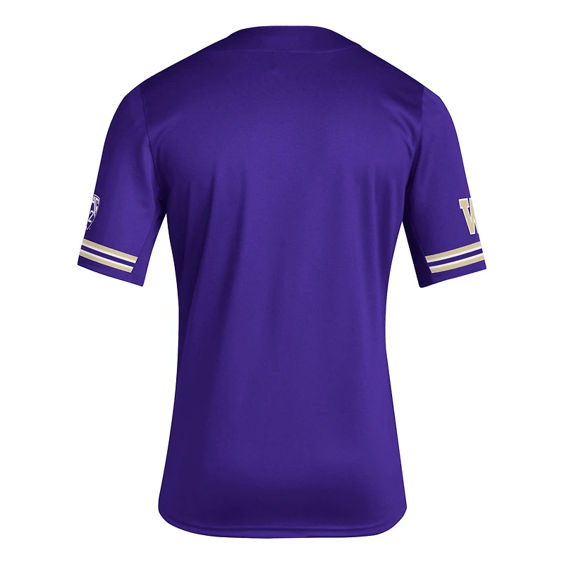 Maillot de baseball rétro réplique inversé pour hommes des Washington Huskies adidas violet