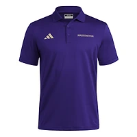 Polo adidas violet Ultimate 365 Ottoman pour homme des Washington Huskies