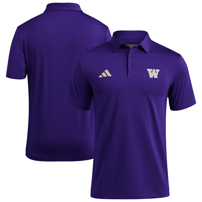 Polo adidas violet Washington Huskies Ultimate 365 pour homme