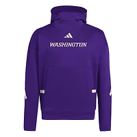 Sweat à capuche violet adidas Washington Huskies Z.N.E. pour homme