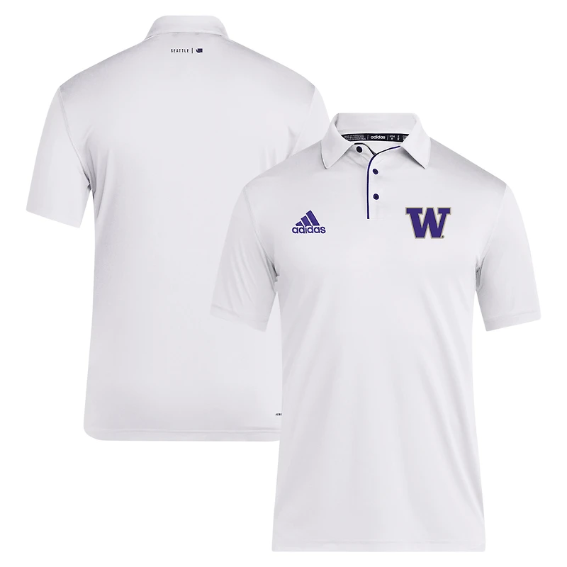 Men's adidas Washington Huskies 2024 Coaches AEROREADY Polo