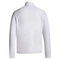 Men's adidas White Washington Huskies 2024 Coaches Sideline Half-Zip Jacket