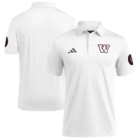 Polo adidas blanc Washington Huskies pour homme, rose, la sensibilisation au cancer du sein
