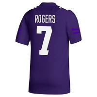 Maillot de footballeur adidas Will Rogers violet Washington Huskies NIL pour homme