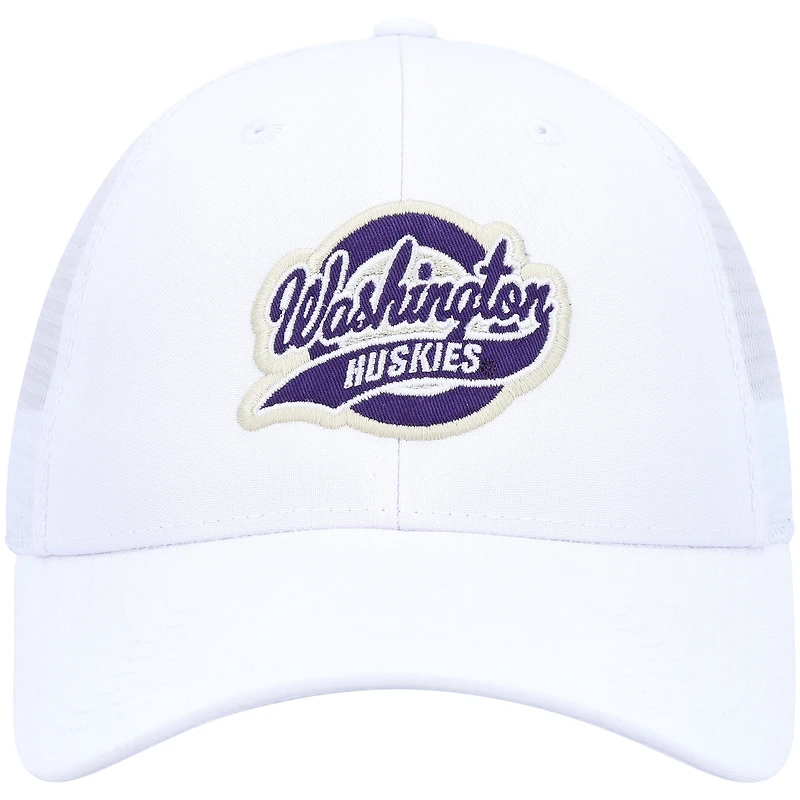 Men's Ahead White Washington Huskies Brant Trucker Adjustable Hat
