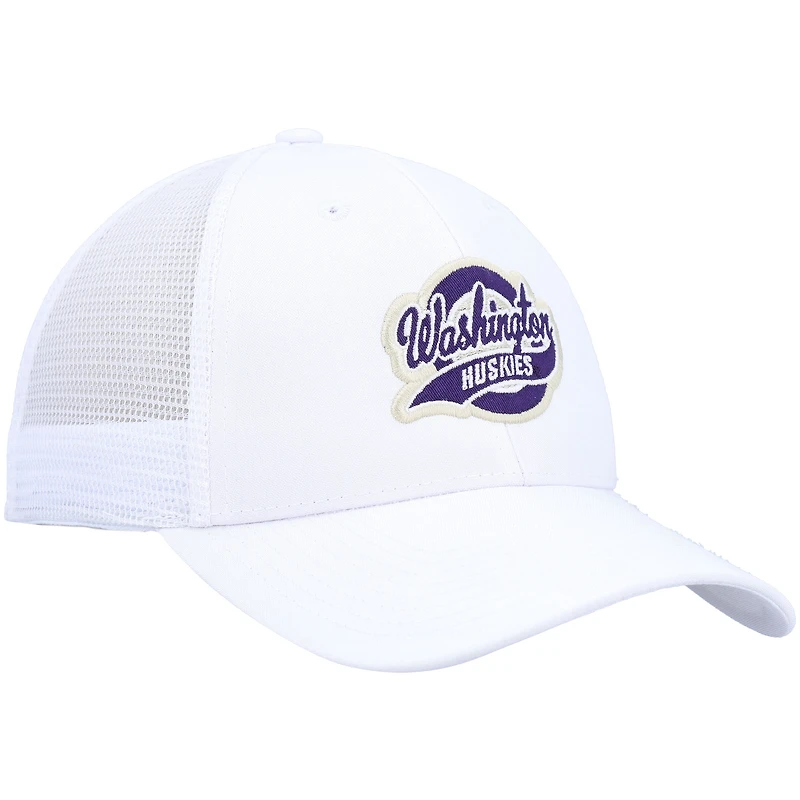 Men's Ahead White Washington Huskies Brant Trucker Adjustable Hat