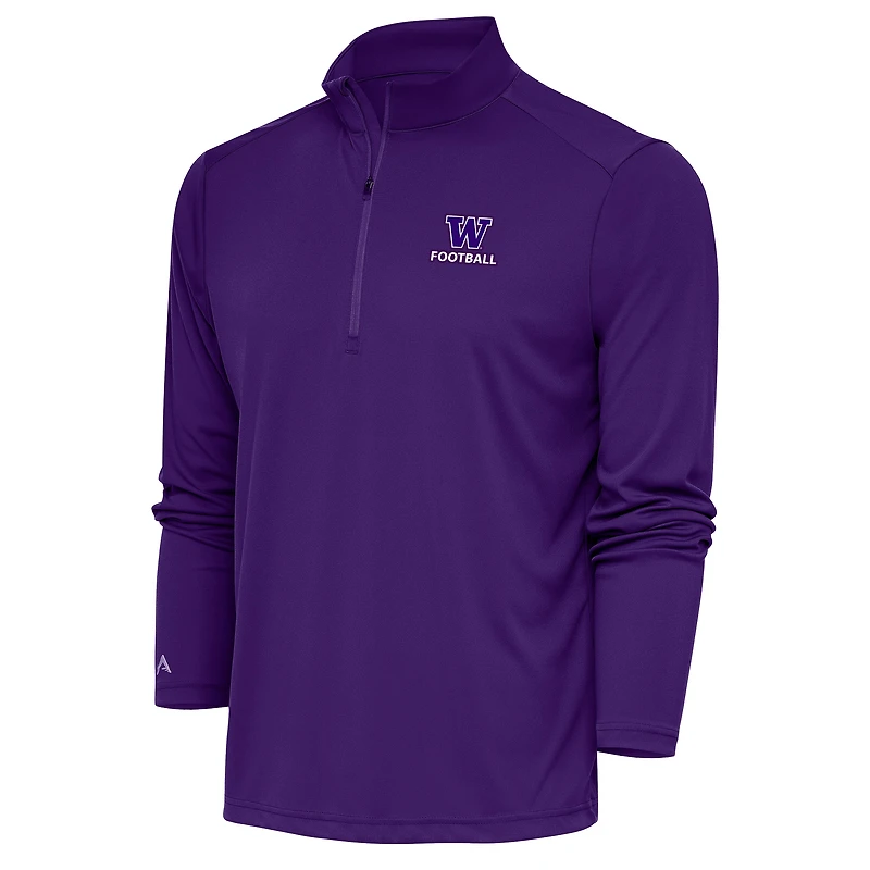 Pull-over violet à fermeture éclair quart de tour pour homme, hommage aux Washington Huskies