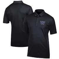 Polo classique jacquard noir pour homme Washington Huskies