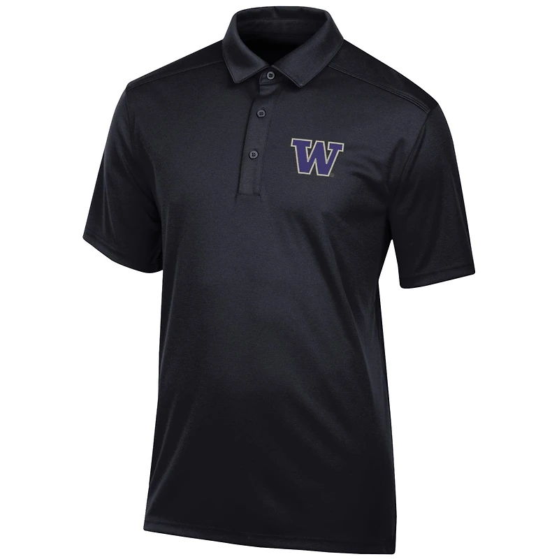 Men's Black Washington Huskies Classic Jacquard Polo