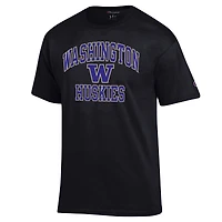 T-shirt Champion Black Washington Huskies High Motor pour homme