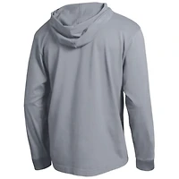 T-shirt à capuche manches longues Champion Heather Gray Washington Huskies High Motor All-Star pour homme