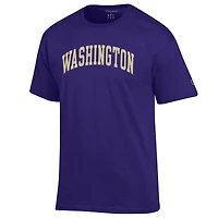 Men's Champion  Purple Washington Huskies Basic Arch T-Shirt