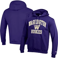 Sweat à capuche violet Champion pour hommes des Huskies de Washington High Motor