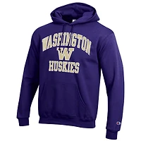 Sweat à capuche violet Champion pour hommes des Huskies de Washington High Motor