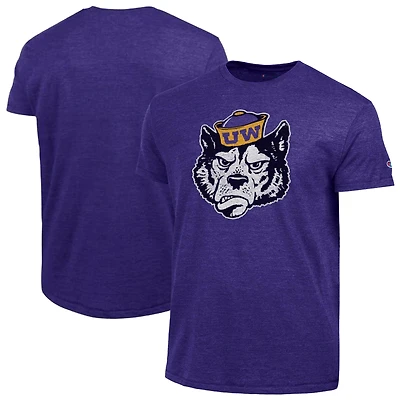 Men's Champion  Purple Washington Huskies Vintage Triumph Tri-Blend T-Shirt
