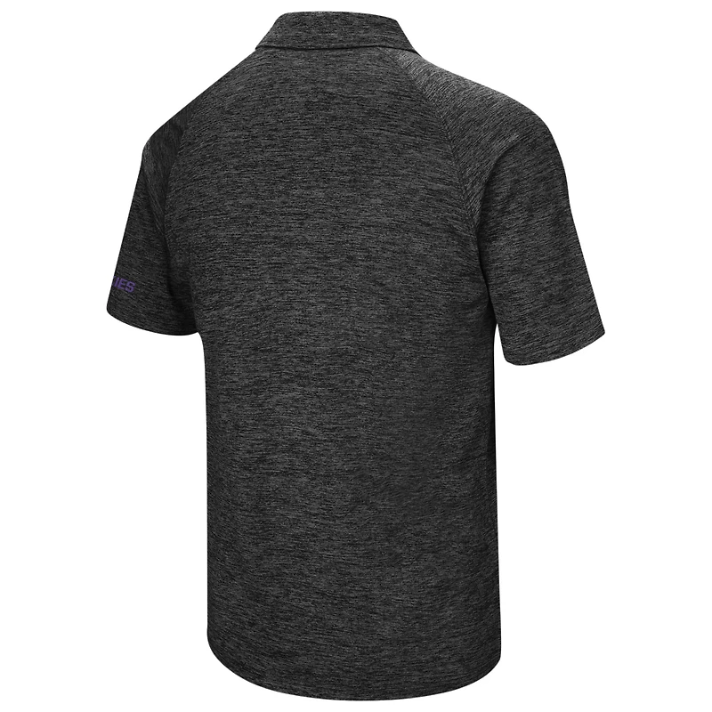 Men's Colosseum Black Washington Huskies Big & Tall Down Swing Polo