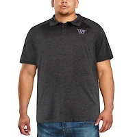 Men's Colosseum Black Washington Huskies Big & Tall Down Swing Polo