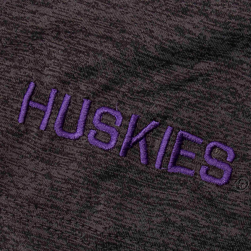 Men's Colosseum Black Washington Huskies Big & Tall Down Swing Polo