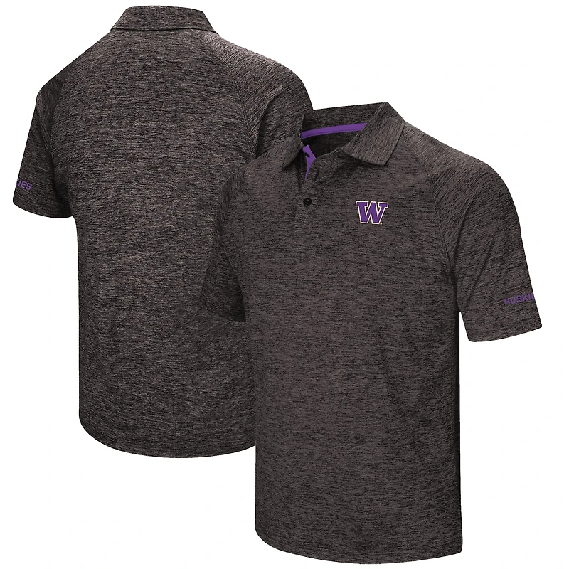 Polo Colosseum Washington Huskies Down Swing pour homme, noir