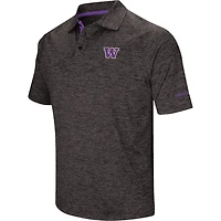 Polo Colosseum Black Washington Huskies Down Swing pour homme