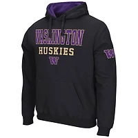 Sweat à capuche Colosseum Black Washington Huskies Sunrise pour homme