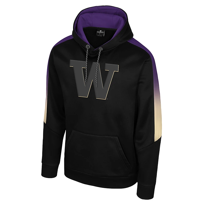 Sweat à capuche noir The Gang des Washington Huskies pour homme Colosseum
