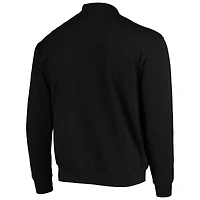 Men's Colosseum Black Washington Huskies Tortugas Logo Quarter-Zip Jacket