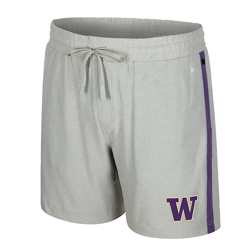Men's Colosseum Gray Washington Huskies Mac Shorts