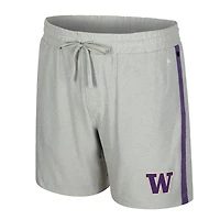 Short Mac gris Colosseum pour homme des Washington Huskies