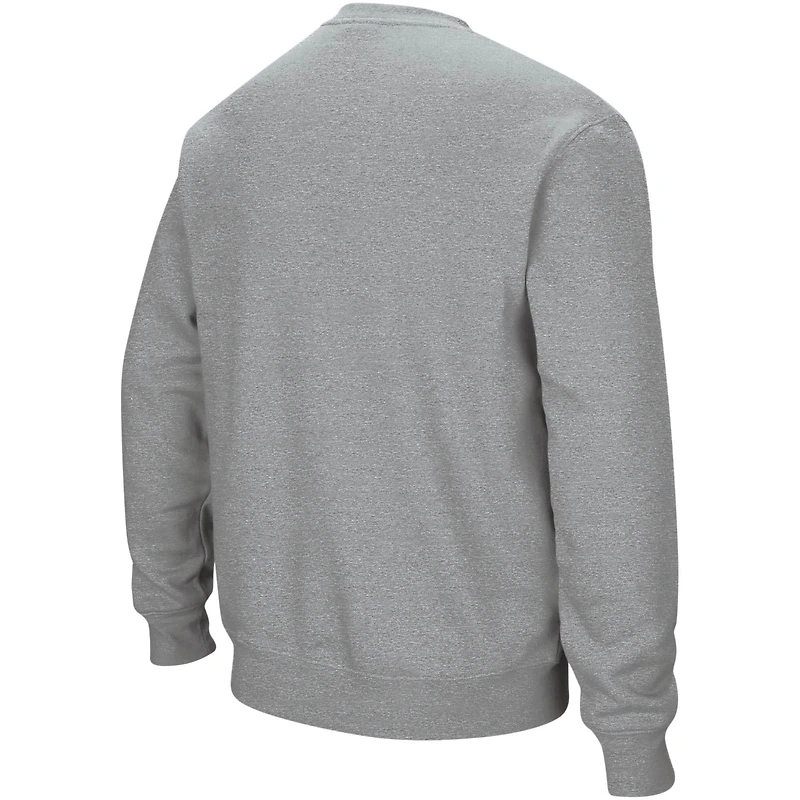 Sweat-shirt à col rond avec logo et arc des Washington Huskies Colosseum gris chiné pour hommes