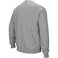 Sweat-shirt à col rond avec logo et arc des Washington Huskies Colosseum gris chiné pour hommes