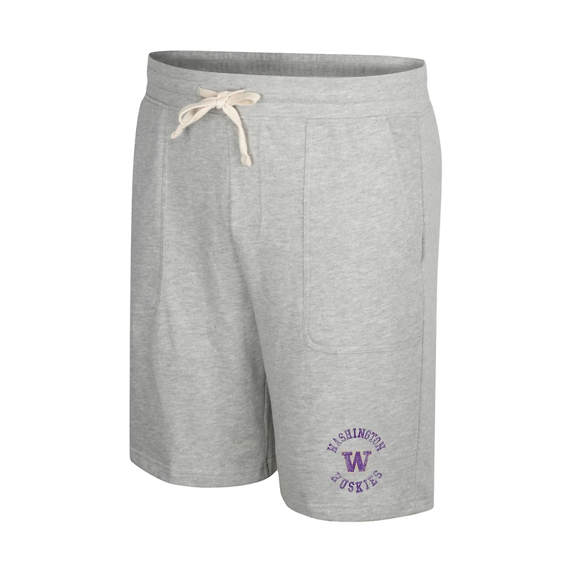 Men's Colosseum Heather Gray Washington Huskies Love To Hear This Terry Shorts
