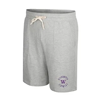 Men's Colosseum Heather Gray Washington Huskies Love To Hear This Terry Shorts