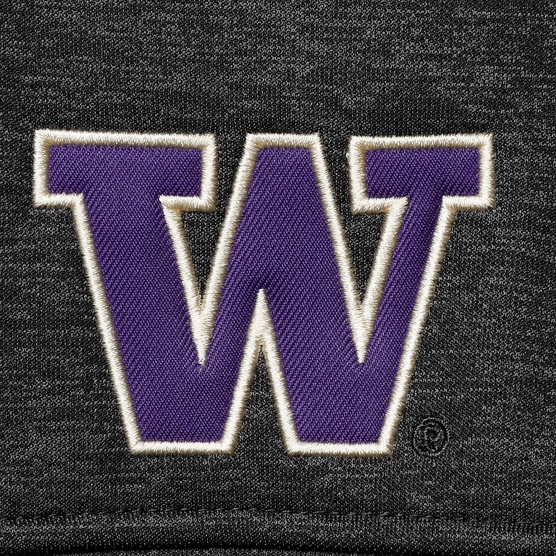 Men's Colosseum Heathered Charcoal Washington Huskies Anchor Full-Zip Jacket