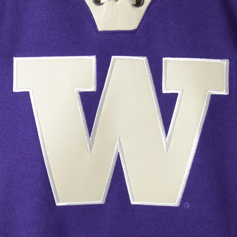 Men's Colosseum Purple Washington Huskies 2.0 Lace-Up Pullover Hoodie
