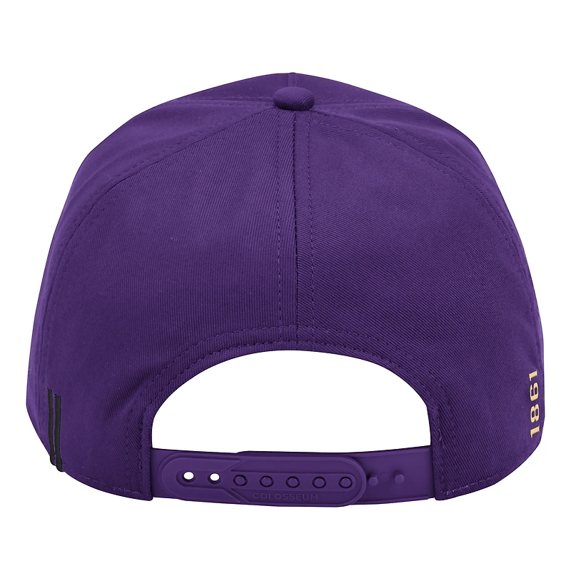 Casquette ajustable pour homme Colosseum Purple Washington Huskies Hits the Road Podium