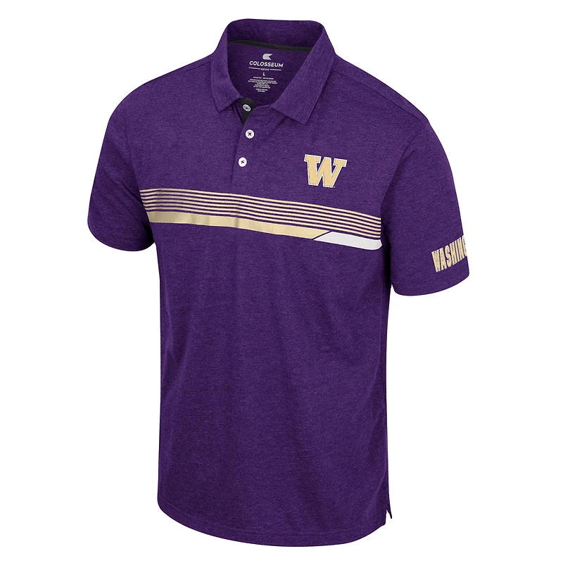 Colosseum Purple Washington Huskies No Problemo Polo Homme