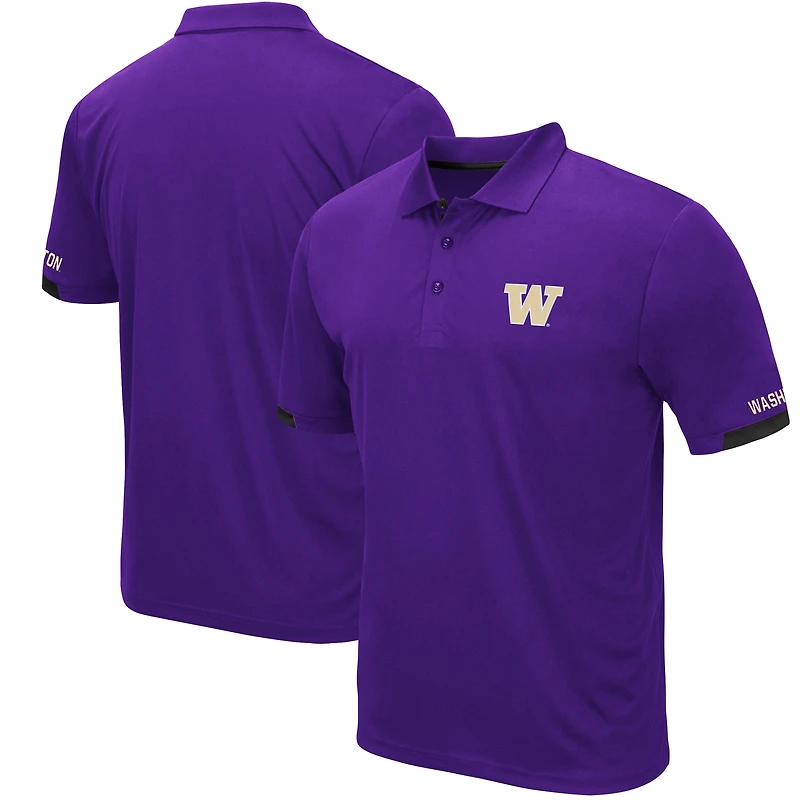 Polo léger Colosseum Purple Washington Huskies Santry pour homme