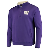 Veste violette à quart de zip avec logo Colosseum Washington Huskies Tortugas pour hommes
